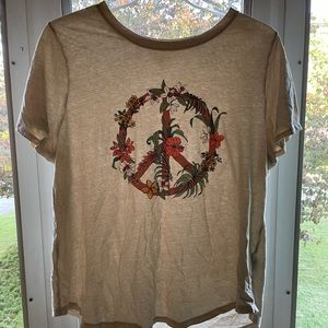 Old Navy floral peace sign T-shirt